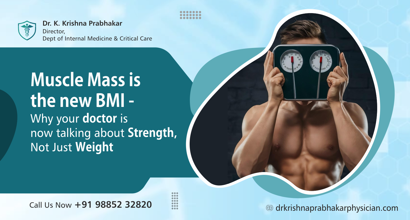 Muscle mass provides a better picture of metabolic health than BMI alone and plays a key role in healthy ageing.